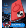 Vansdon Magnétique Coque pour iPhone 15 avec 1 Verre Trempé, Compatible avec MagSafe, Protection Contre Les Chutes de qualité Mi
