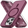 Vansdon Magnétique Coque pour iPhone 15 Pro avec 1 Verre Trempé, Compatible avec MagSafe, Protection Contre Les Chutes de qualit