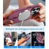 Vansdon Magnétique Coque pour iPhone 15 Pro avec 1 Verre Trempé, Compatible avec MagSafe, Protection Contre Les Chutes de qualit