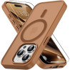 Vansdon Magnétique Coque pour iPhone 15 Pro avec 1 Verre Trempé, Compatible avec MagSafe, Protection Contre Les Chutes de qualit