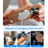Vansdon Magnétique Coque pour iPhone 15 Pro avec 1 Verre Trempé, Compatible avec MagSafe, Protection Contre Les Chutes de qualit