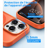 Vansdon magnétique coque pour iphone 15 pro avec 1 verre trempé, compatible avec magsafe, protection contre les chutes de qualit