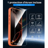 Vansdon magnétique coque pour iphone 15 pro avec 1 verre trempé, compatible avec magsafe, protection contre les chutes de qualit