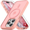 Vansdon Magnétique Coque pour iPhone 15 Pro avec 1 Verre Trempé, Compatible avec MagSafe, Protection Contre Les Chutes de qualit