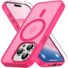 Vansdon Magnétique Coque pour iPhone 15 Pro avec 1 Verre Trempé, Compatible avec MagSafe, Protection Contre Les Chutes de qualit