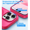 Vansdon Magnétique Coque pour iPhone 15 Pro avec 1 Verre Trempé, Compatible avec MagSafe, Protection Contre Les Chutes de qualit
