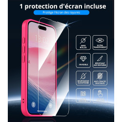 Vansdon Magnétique Coque pour iPhone 15 Pro avec 1 Verre Trempé, Compatible avec MagSafe, Protection Contre Les Chutes de qualit