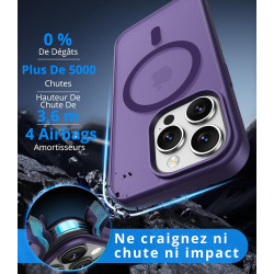 Vansdon Magnétique Coque pour iPhone 15 Pro avec 1 Verre Trempé, Compatible avec MagSafe, Protection Contre Les Chutes de qualit