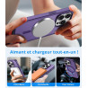 Vansdon Magnétique Coque pour iPhone 15 Pro avec 1 Verre Trempé, Compatible avec MagSafe, Protection Contre Les Chutes de qualit