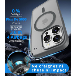 Vansdon Magnétique Coque pour iPhone 15 Pro Max avec 1 Verre Trempé, Compatible avec MagSafe, Protection Contre Les Chutes de qu