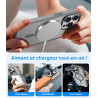 Vansdon Magnétique Coque pour iPhone 15 Pro Max avec 1 Verre Trempé, Compatible avec MagSafe, Protection Contre Les Chutes de qu