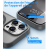 Vansdon Magnétique Coque pour iPhone 15 Pro Max avec 1 Verre Trempé, Compatible avec MagSafe, Protection Contre Les Chutes de qu