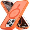 Vansdon magnétique coque pour iphone 15 pro max avec 1 verre trempé, compatible avec magsafe, protection contre les chutes de qu