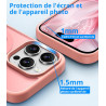 Vansdon Magnétique Coque pour iPhone 15 Pro Max avec 1 Verre Trempé, Compatible avec MagSafe, Protection Contre Les Chutes de qu