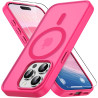 Vansdon Magnétique Coque pour iPhone 15 Pro Max avec 1 Verre Trempé, Compatible avec MagSafe, Protection Contre Les Chutes de qu