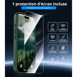 Vansdon Magnétique Coque pour iPhone 15 Pro Max avec 1 Verre Trempé, Compatible avec MagSafe, Protection Contre Les Chutes de qu