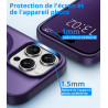 Vansdon Magnétique Coque pour iPhone 15 Pro Max avec 1 Verre Trempé, Compatible avec MagSafe, Protection Contre Les Chutes de qu