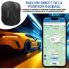 4G Traceur GPS Voiture 4G Magnétique Étanche, Tracker GPS Moto sans Carte SIM Localisation en Temps Réel, Traqueur GPS Voiture L