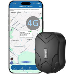 4G GPS Tracker Voiture Antivol APP sans Abonnement Traceur GPS 240 Jours Longue Autonomie Suivi en Temps Réel Localisateur Alarm