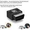 Winnes TK816 Traceur GPS pour voiture 4G OBD2 Tracker GPS résistant à l'eau Alerte de vitesse application gratuite pour camionne