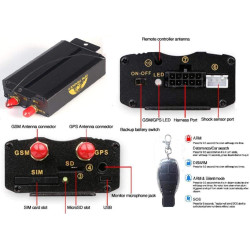 GPS Tracker TK103B Véhicule Voiture GPS SMS GPRS Tracker Système de Suivi en Temps réel