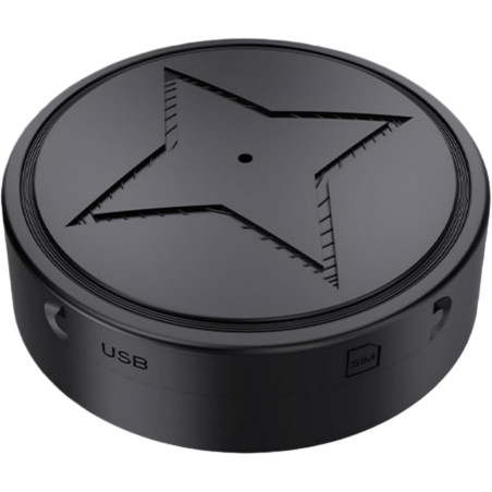 Marnoval Traceur GPS Voiture sans Abonnement Magnétique Discret avec Alertes De Mouvement pour Auto Moto Et Véhicule (1 PCS)