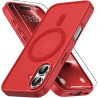 Vansdon Magnétique Coque pour iPhone 16 avec 1 Verre Trempé, Compatible avec MagSafe, Protection Contre Les Chutes de qualité Mi