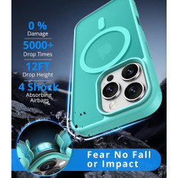 Vansdon Magnétique Coque pour iPhone 16 Pro avec 1 Verre Trempé, Compatible avec MagSafe, Protection Contre Les Chutes de qualit