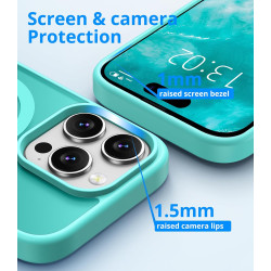 Vansdon Magnétique Coque pour iPhone 16 Pro avec 1 Verre Trempé, Compatible avec MagSafe, Protection Contre Les Chutes de qualit