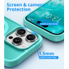 Vansdon Magnétique Coque pour iPhone 16 Pro avec 1 Verre Trempé, Compatible avec MagSafe, Protection Contre Les Chutes de qualit