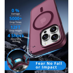 Vansdon Magnétique Coque pour iPhone 16 Pro avec 1 Verre Trempé, Compatible avec MagSafe, Protection Contre Les Chutes de qualit