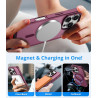 Vansdon Magnétique Coque pour iPhone 16 Pro avec 1 Verre Trempé, Compatible avec MagSafe, Protection Contre Les Chutes de qualit