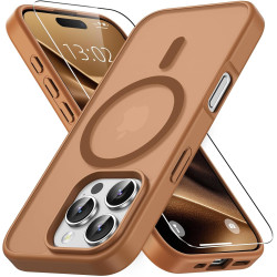 Vansdon Magnétique Coque pour iPhone 16 Pro avec 1 Verre Trempé, Compatible avec MagSafe, Protection Contre Les Chutes de qualit