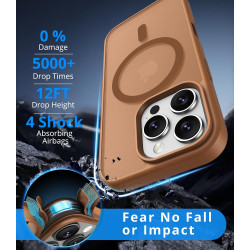 Vansdon Magnétique Coque pour iPhone 16 Pro avec 1 Verre Trempé, Compatible avec MagSafe, Protection Contre Les Chutes de qualit