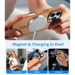 Vansdon Magnétique Coque pour iPhone 16 Pro avec 1 Verre Trempé, Compatible avec MagSafe, Protection Contre Les Chutes de qualit