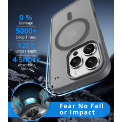 Vansdon Magnétique Coque pour iPhone 16 Pro avec 1 Verre Trempé, Compatible avec MagSafe, Protection Contre Les Chutes de qualit