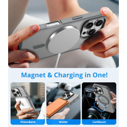 Vansdon Magnétique Coque pour iPhone 16 Pro avec 1 Verre Trempé, Compatible avec MagSafe, Protection Contre Les Chutes de qualit