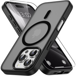Vansdon Magnétique Coque pour iPhone 16 Pro avec 1 Verre Trempé, Compatible avec MagSafe, Protection Contre Les Chutes de qualit