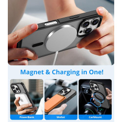 Vansdon Magnétique Coque pour iPhone 16 Pro avec 1 Verre Trempé, Compatible avec MagSafe, Protection Contre Les Chutes de qualit