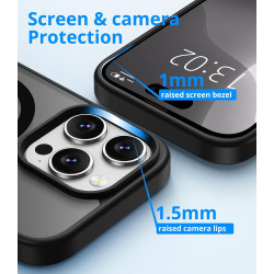 Vansdon Magnétique Coque pour iPhone 16 Pro avec 1 Verre Trempé, Compatible avec MagSafe, Protection Contre Les Chutes de qualit