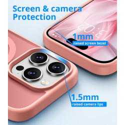 Vansdon Magnétique Coque pour iPhone 16 Pro avec 1 Verre Trempé, Compatible avec MagSafe, Protection Contre Les Chutes de qualit