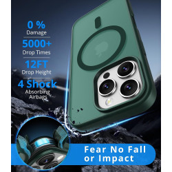 Vansdon Magnétique Coque pour iPhone 16 Pro avec 1 Verre Trempé, Compatible avec MagSafe, Protection Contre Les Chutes de qualit
