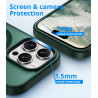 Vansdon Magnétique Coque pour iPhone 16 Pro avec 1 Verre Trempé, Compatible avec MagSafe, Protection Contre Les Chutes de qualit