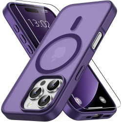 Vansdon Magnétique Coque pour iPhone 16 Pro avec 1 Verre Trempé, Compatible avec MagSafe, Protection Contre Les Chutes de qualit