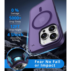 Vansdon Magnétique Coque pour iPhone 16 Pro avec 1 Verre Trempé, Compatible avec MagSafe, Protection Contre Les Chutes de qualit