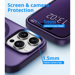 Vansdon Magnétique Coque pour iPhone 16 Pro avec 1 Verre Trempé, Compatible avec MagSafe, Protection Contre Les Chutes de qualit