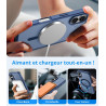 Vansdon Magnétique Coque pour iPhone 16 avec 1 Verre Trempé, Compatible avec MagSafe, Protection Contre Les Chutes de qualité Mi