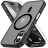 Coque Vansdon Magnétique pour iPhone 16 avec Verre Trempé, Compatible MagSafe, Protection Militaire, Coque Mat Translucide Fine 
