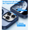 Vansdon Magnétique Coque pour iPhone 16 Pro Max avec 1 Verre Trempé, Compatible avec MagSafe, Protection Contre Les Chutes de qu