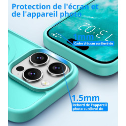 Vansdon Magnétique Coque pour iPhone 16 Pro Max avec 1 Verre Trempé, Compatible avec MagSafe, Protection Contre Les Chutes de qu